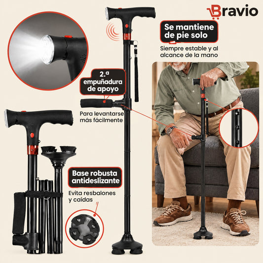 Bastón de apoyo Bravio