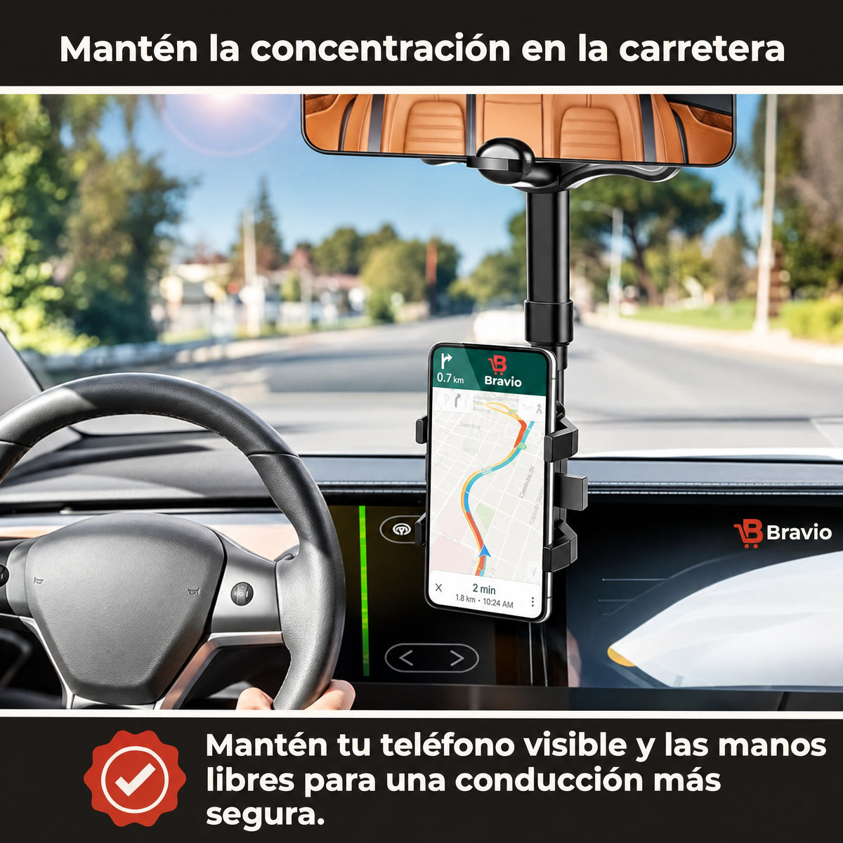 VisionGrip 360 Bravio en el retrovisor