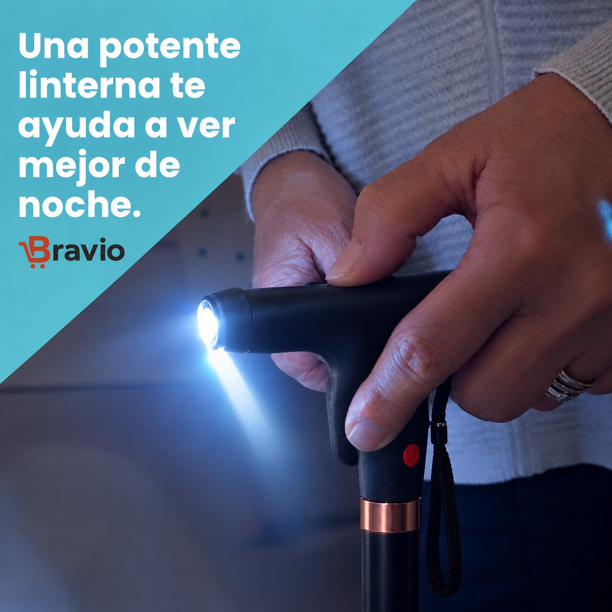 Bastón de apoyo Bravio