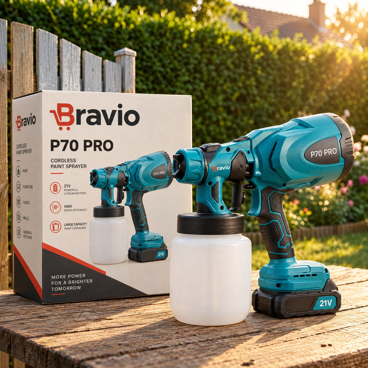 P70 PRO Bravio con su caja