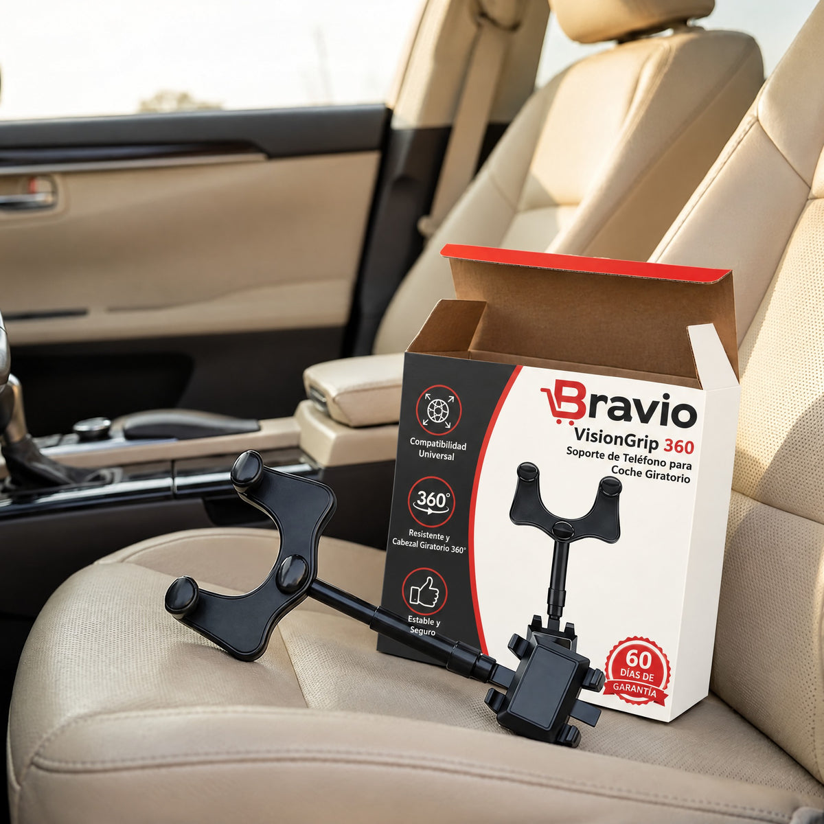 VisionGrip 360 Bravio con su caja