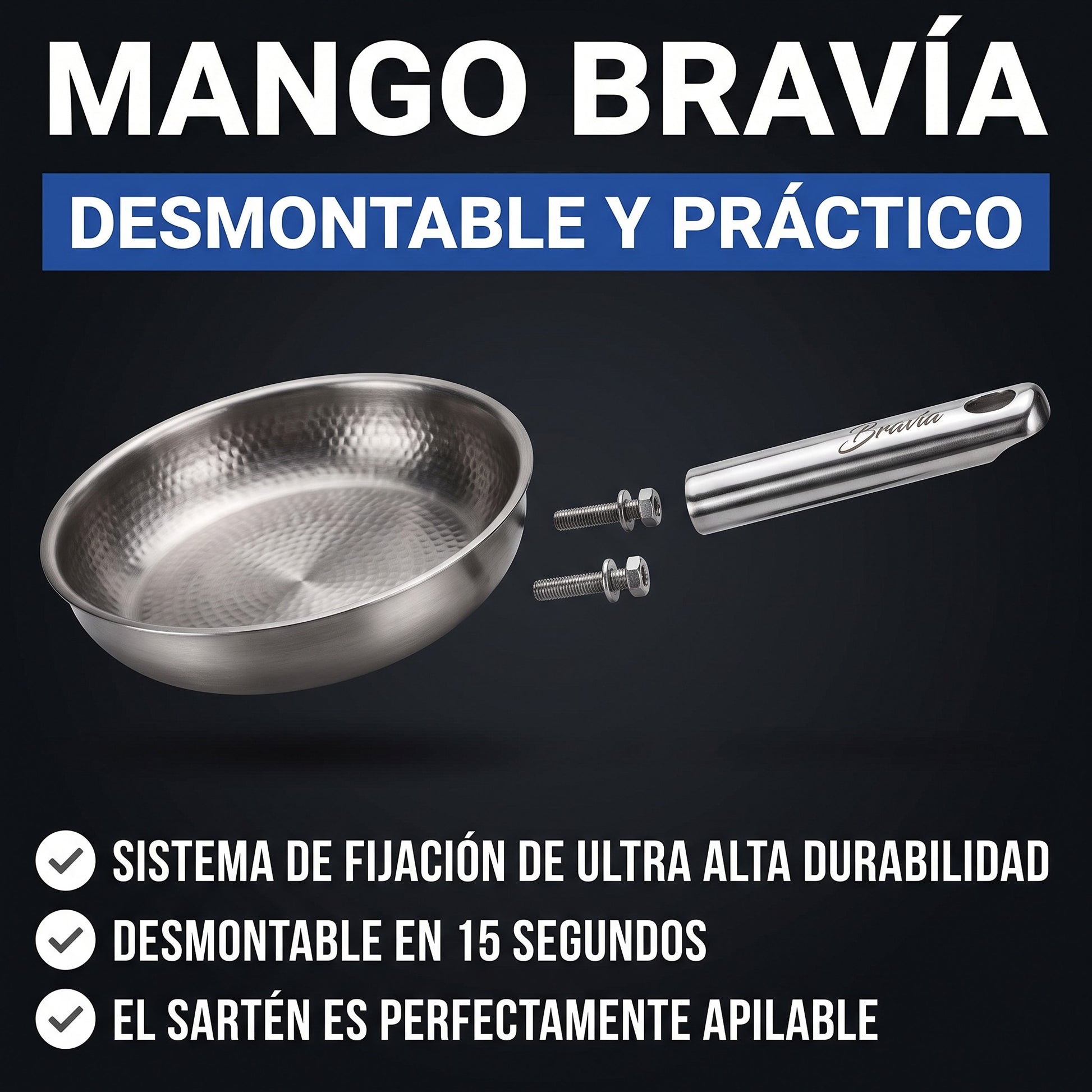 Mango Bravía desmontable y práctico