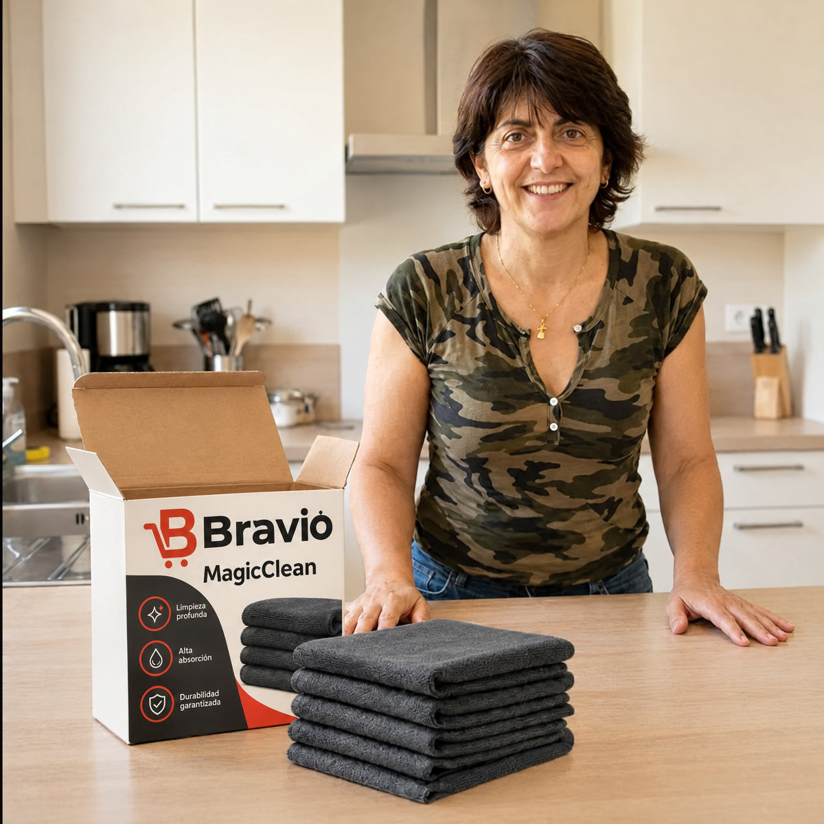 MagicClean Bravio en la cocina