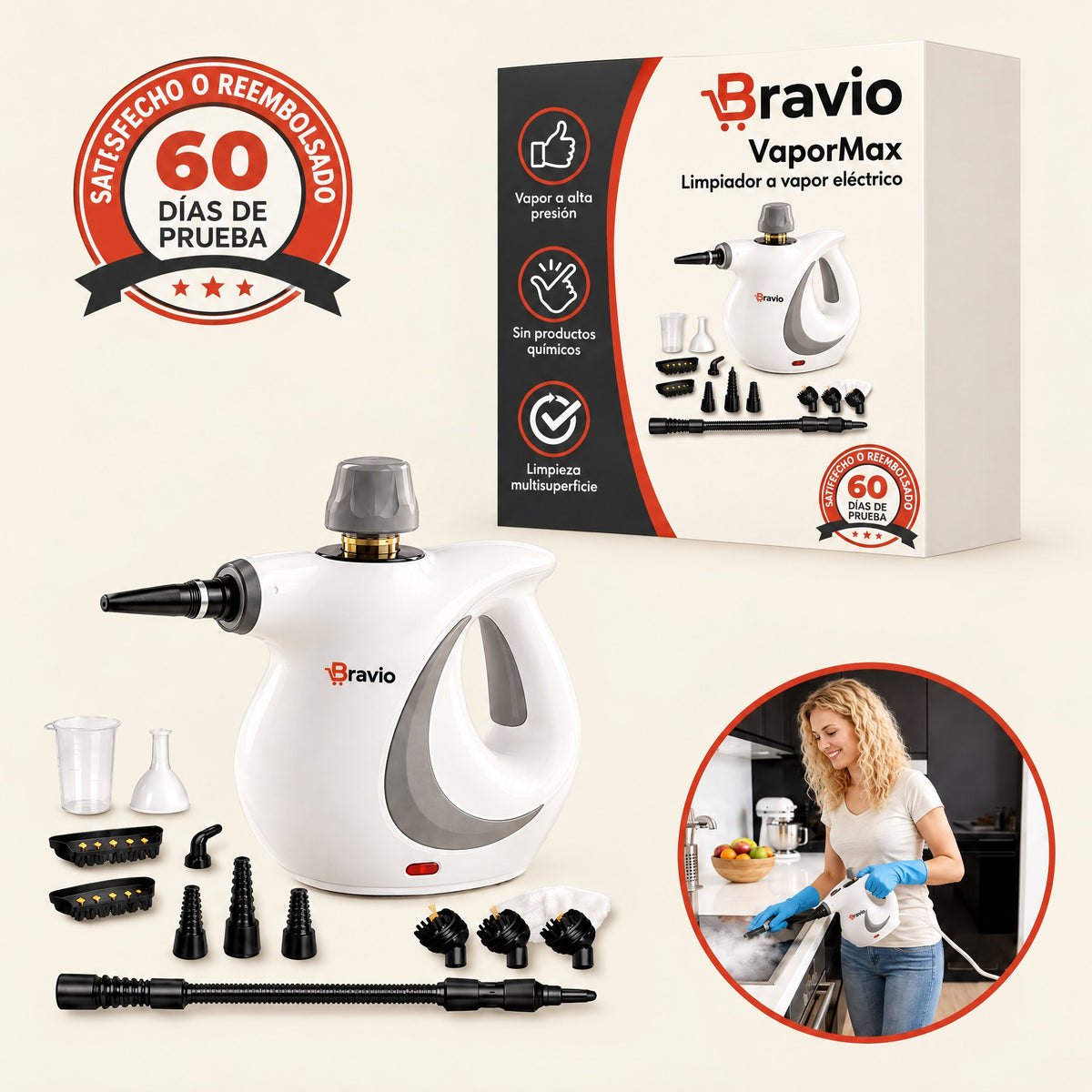 VaporMax Bravio kit completo y garantía de 60 días