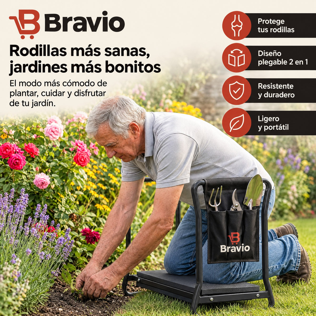 GardenFlex Bravio rodillas más sanas
