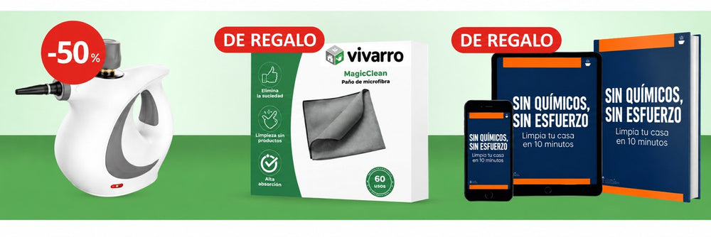 VaporMax Bravio con un paño MagicClean y un e-book incluidos de regalo
